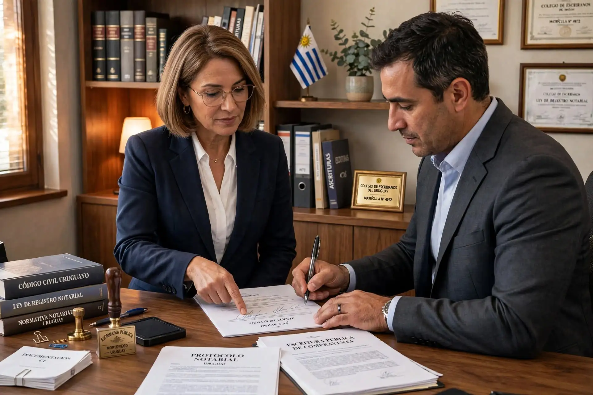Escribanía transmitiendo confianza y profesionalismo en su página web