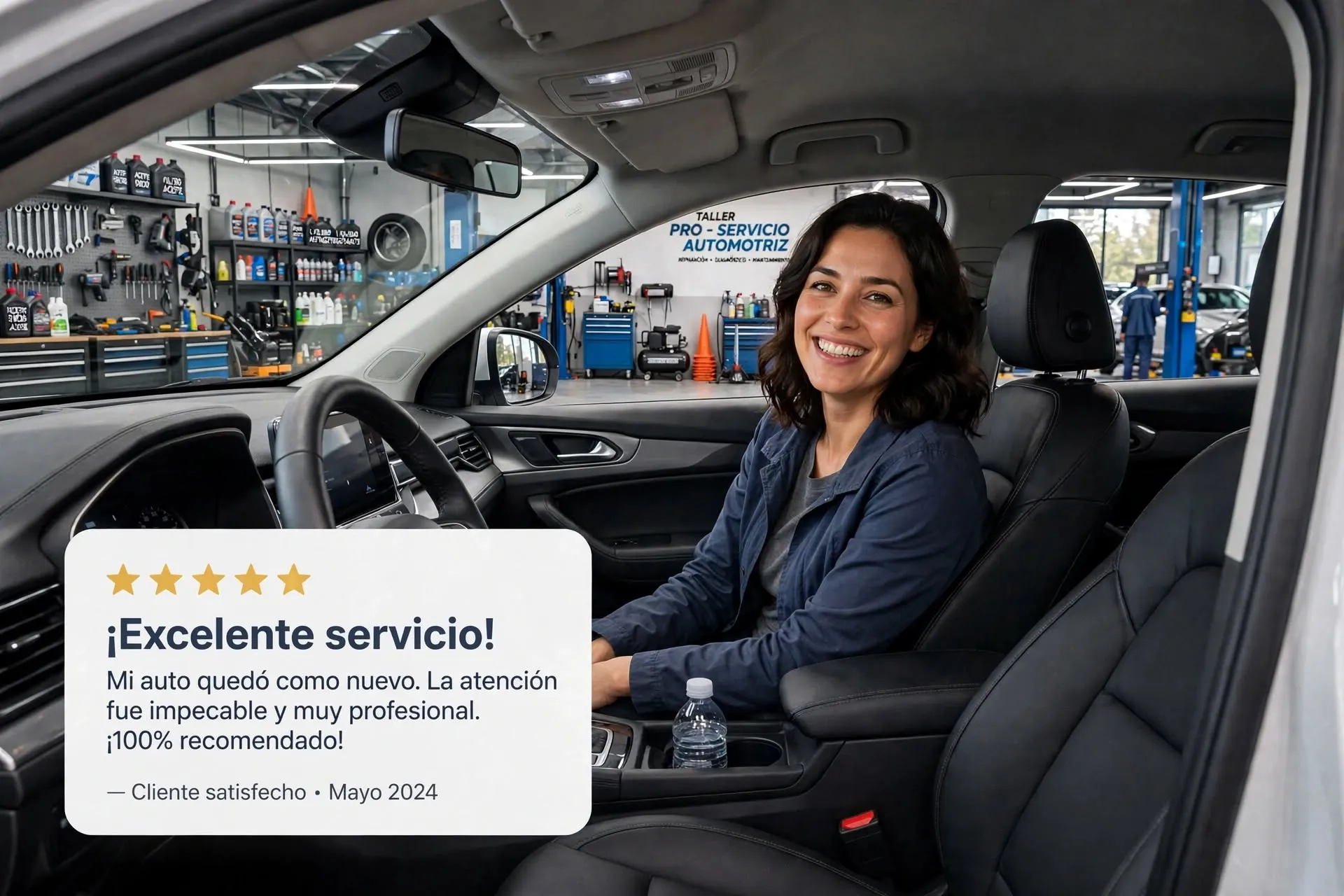 Electricidad automotriz — ejemplo de servicio de taller